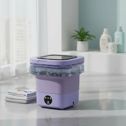 Lavadora Portátil Plegable con Esterilización por Luz Azul e Iones de Plata + ENVÍO GRATIS 🚚