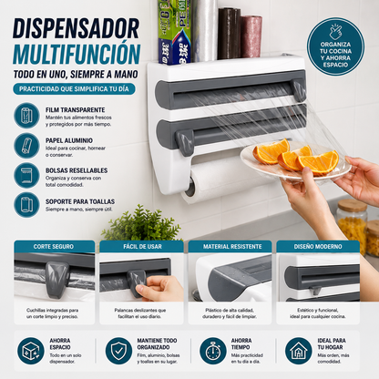 Dispensador Papel De Cocina Multiuso
