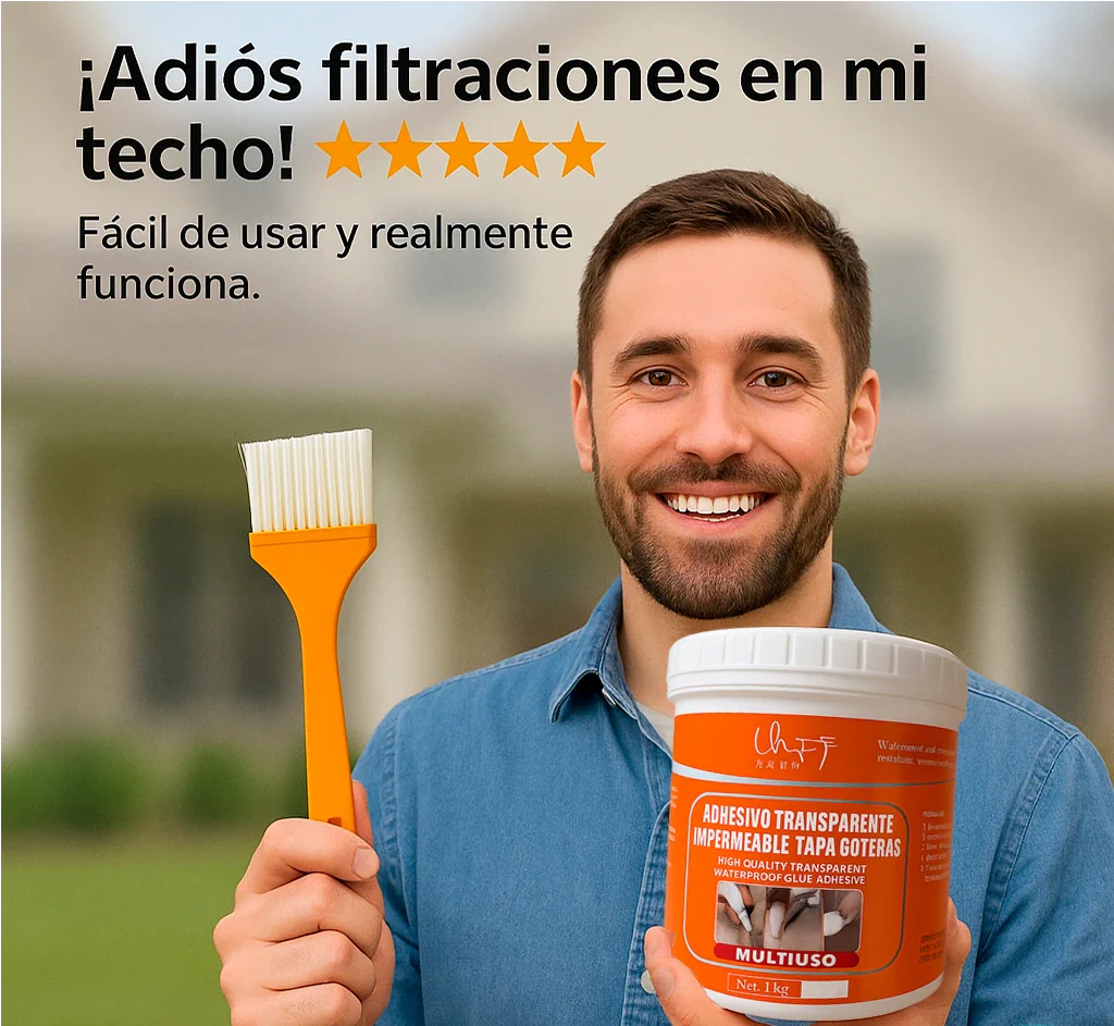 Sellador Transparente Impermeable 1 kg + Brocha