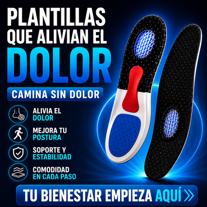 Plantillas Ortopédicas | Alivia Dolor de Pies y Fascitis Plantar + ENVÍO GRATIS 🚚