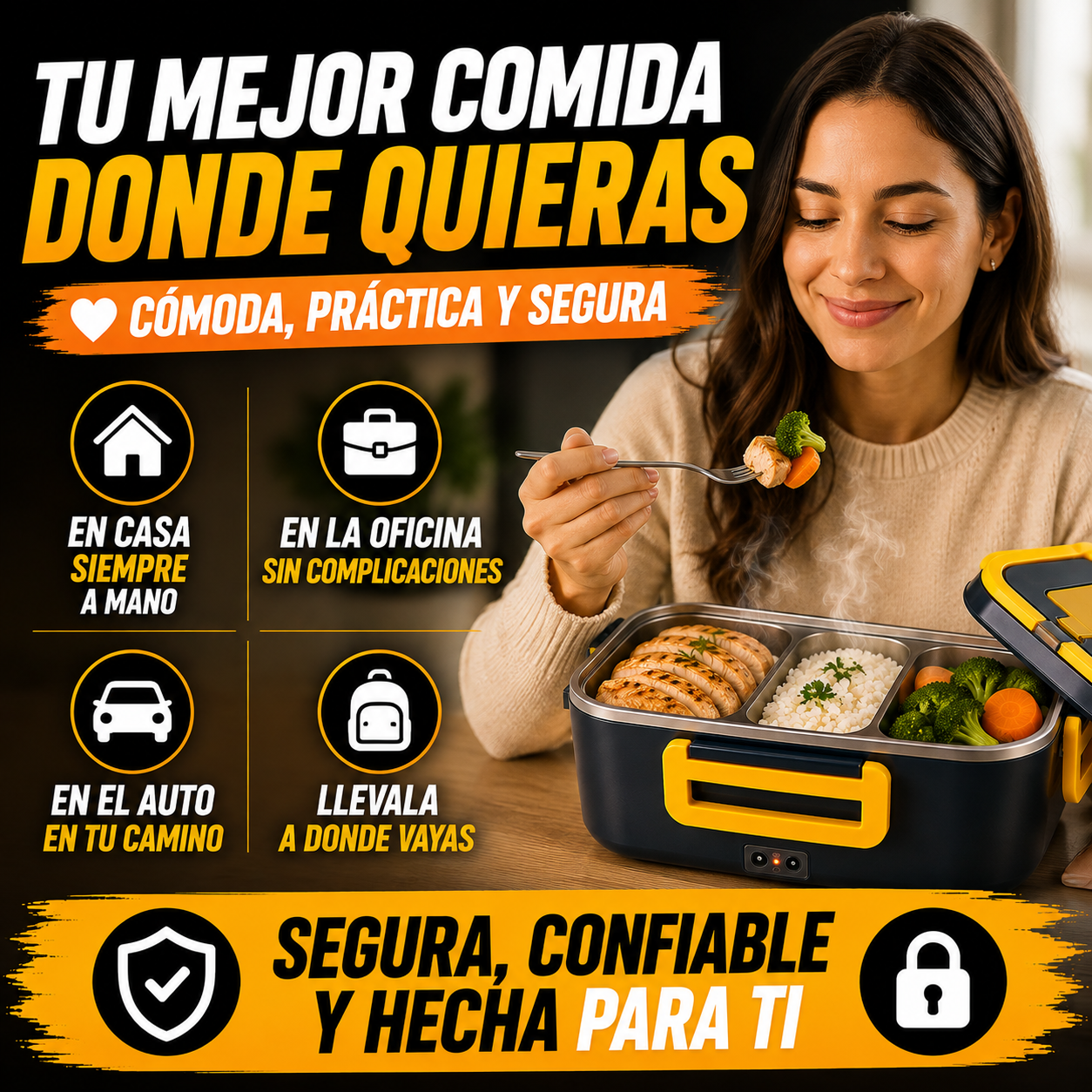 Lonchera Eléctrica portátil multipropósito+ ENVÍO GRATIS 🚚