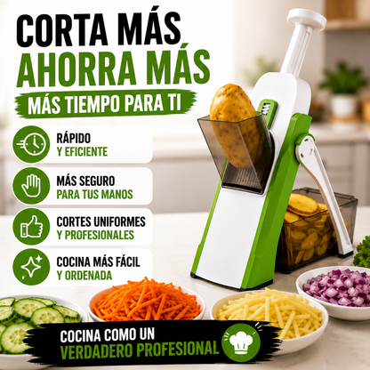 Cortador-Rallador Frutas y Vegetales+ ENVÍO GRATIS 🚚