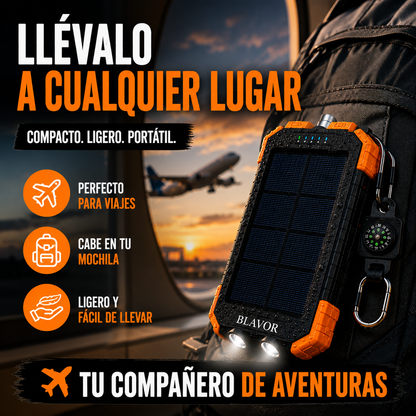 Power Bank Solar BLAVOR – Energía Extrema para Todas Tus Aventuras+ ENVÍO GRATIS 🚚