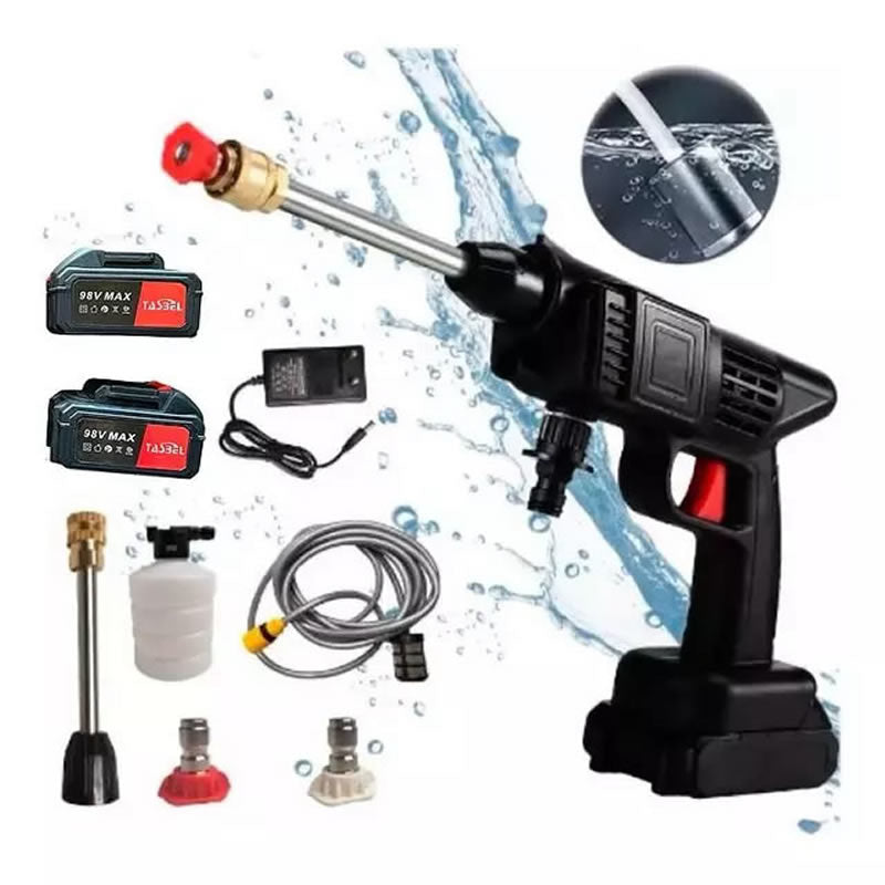 HIDROLAVADORA CON 2 BATERÍAS Y ACCESORIOS