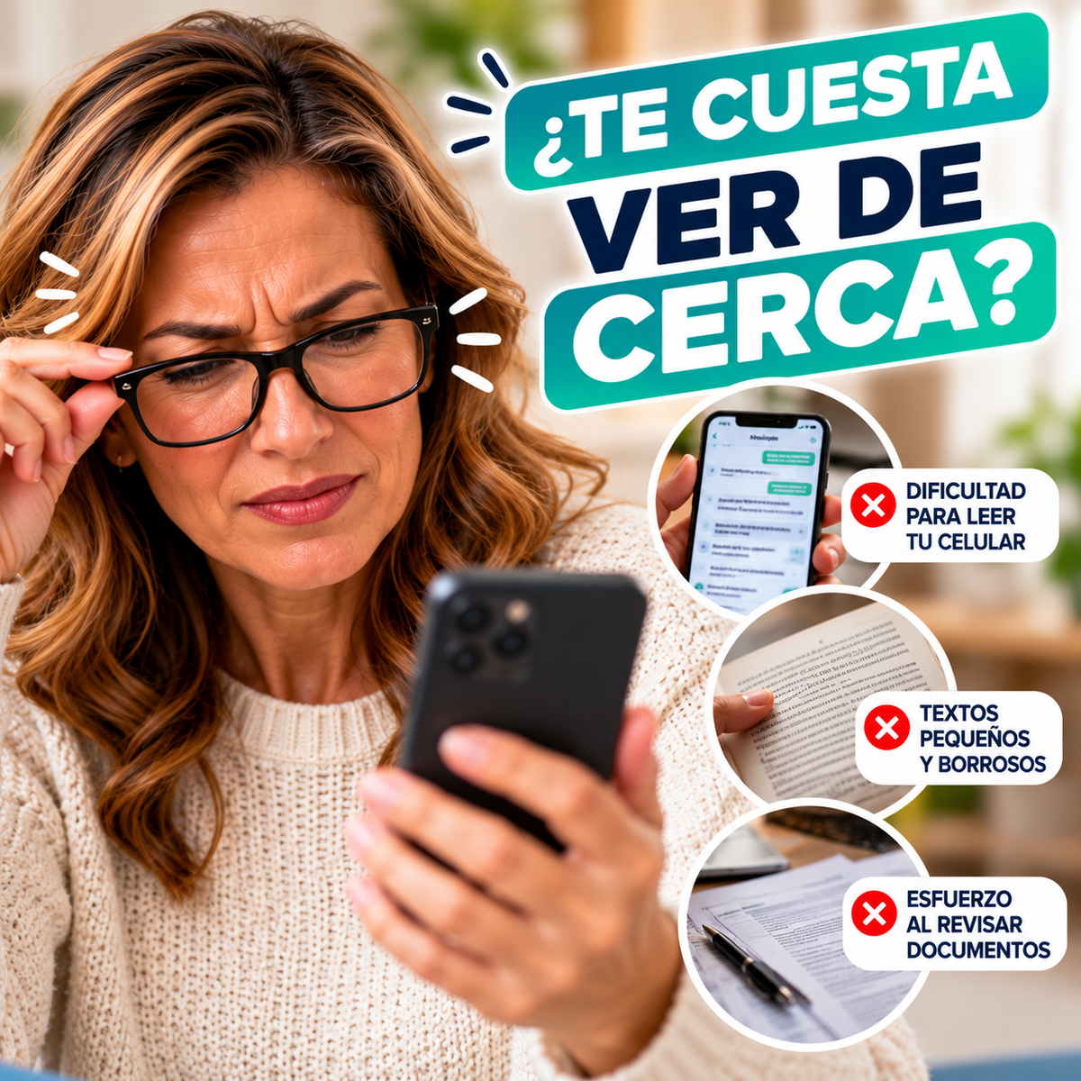 ¡ONEPOWER™: Lentes de lectura con enfoque flexible!