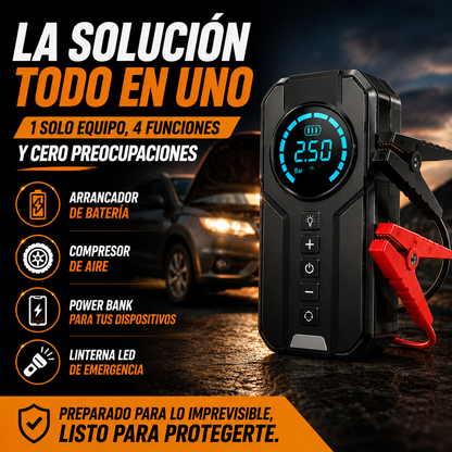 Compresor de Aire y Arrancador de Batería+ ENVÍO GRATIS 🚚