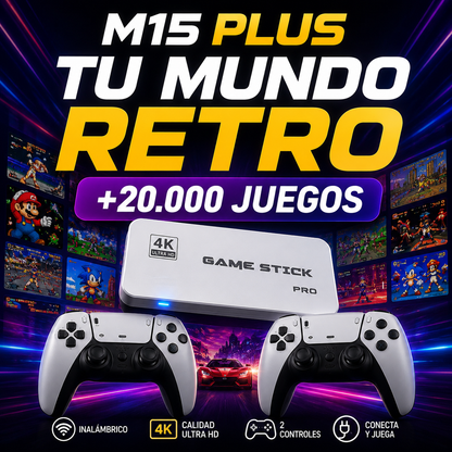 Consola Juegos RETRO GAME STICK PRO-20.000 JUEGOS+ ENVÍO GRATIS 🚚