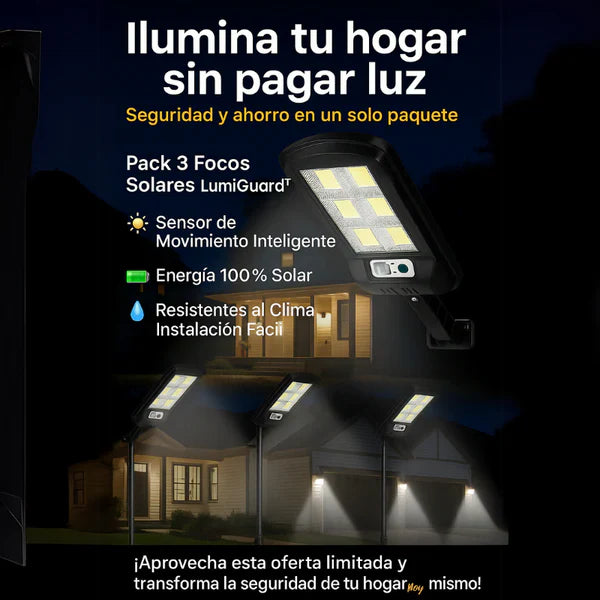 Pack 4 Focos Solares LumiGuard™💡🔋