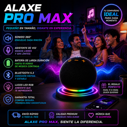 Alaxe Pro Max: Potencia, Estilo y Sonido que Impresiona+ ENVÍO GRATIS 🚚