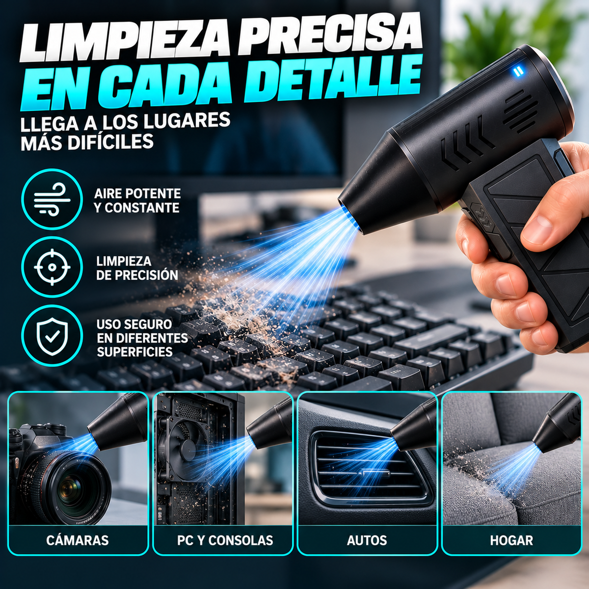 Mini Soplador Turbo Jet Multipropósito