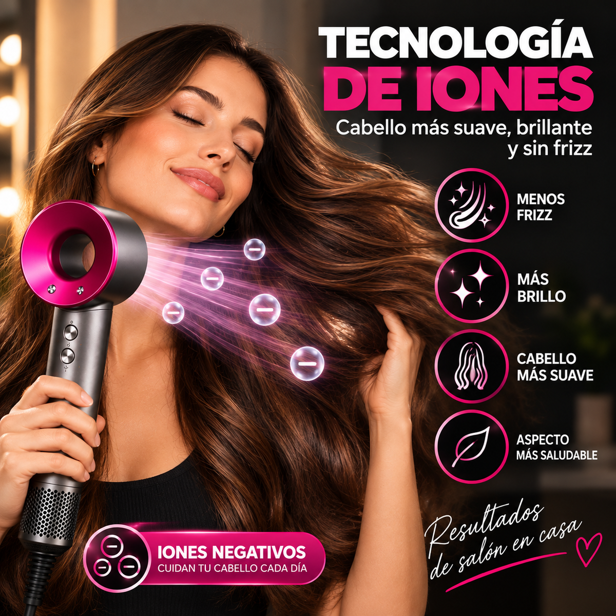 Secador Moldeador de Cabello Profesional 5 en 1