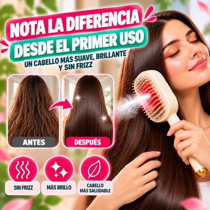 Cepillo Desenredador Capilar Vapor