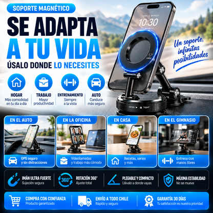 Soporte magnético celular Premium Rotativo multi propósito