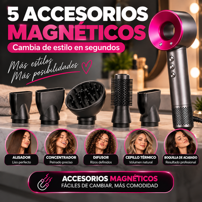 Secador Moldeador de Cabello Profesional 5 en 1