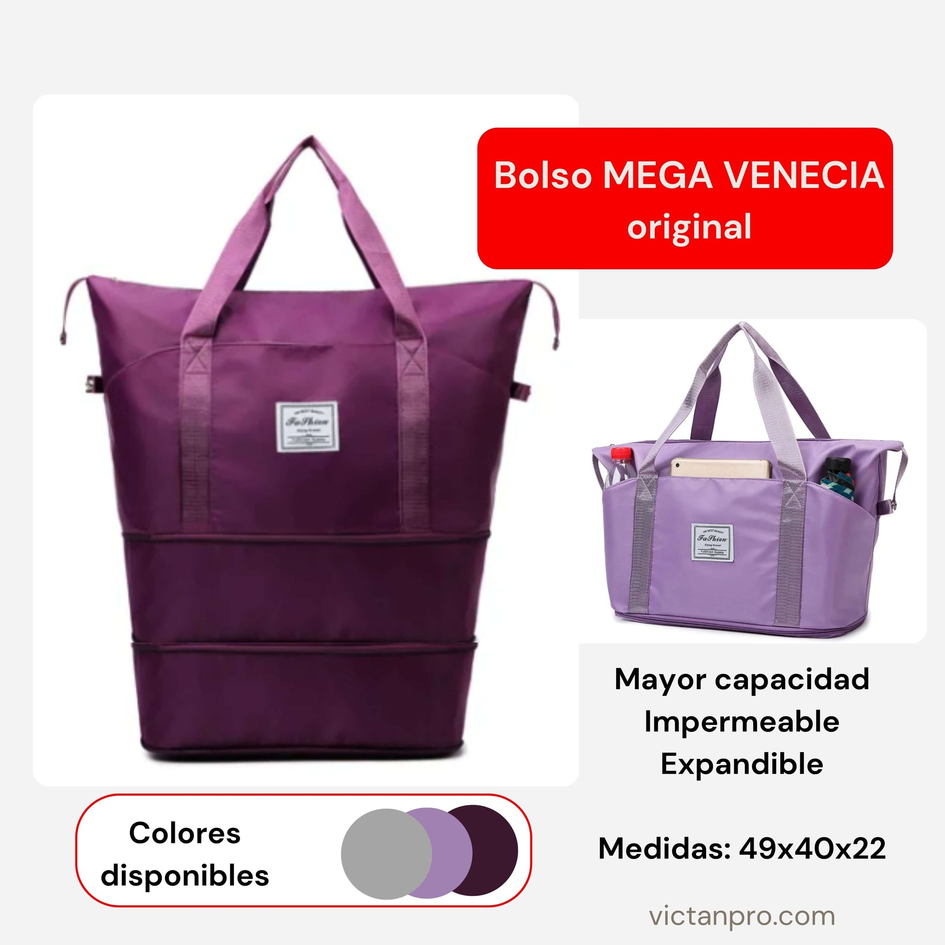 BOLSO MEGA VENECIA ORIGINAL 3 en 1 😍  ¡Stock limitado!