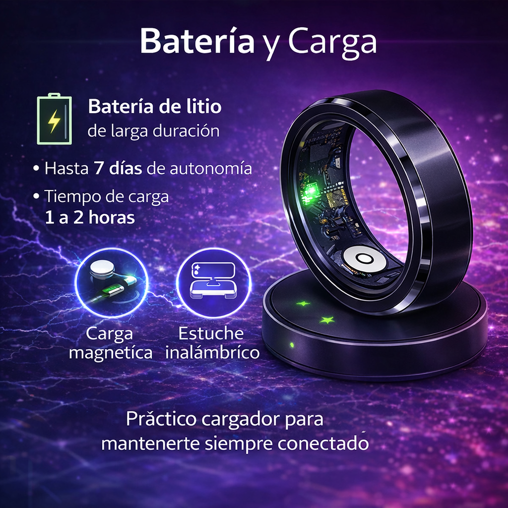 Anillo Inteligente – Control de Salud y Estilo en un Solo Toque