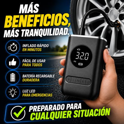 💫Inflador de Aire Portátil Recargable- Infla rápido y seguro💫 ✨+ ENVÍO GRATIS 🚚