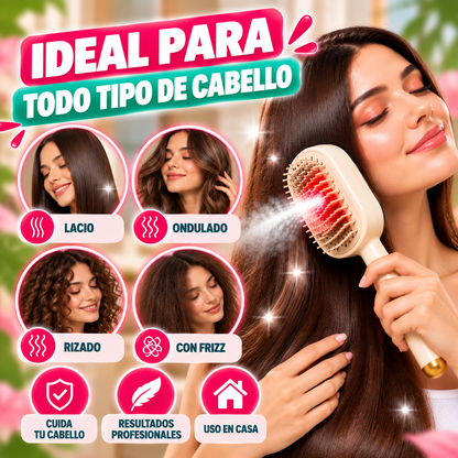 Cepillo Desenredador Capilar Vapor