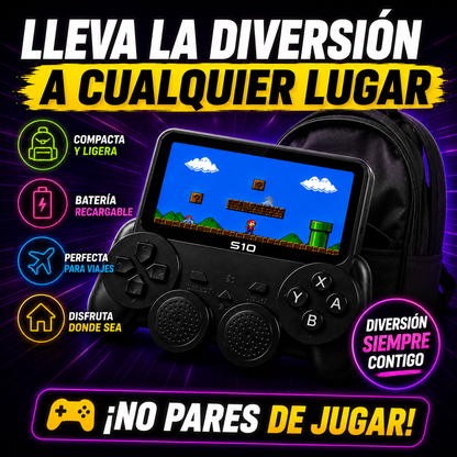 Consola Juegos Retro S10-520 Juegos+ ENVÍO GRATIS 🚚