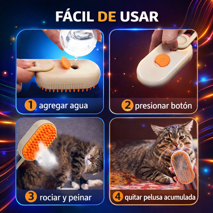 💫 ✨Cepillo de vapor para Mascotas-Spa para tu amigo peludo💫 ✨+ ENVÍO GRATIS 🚚