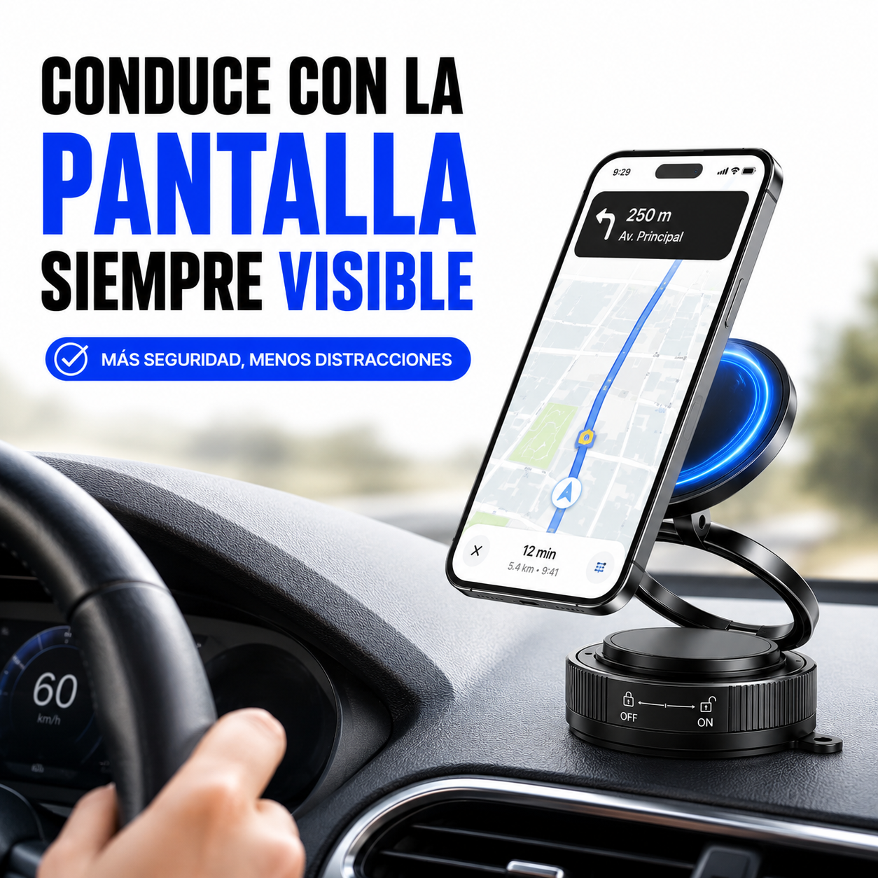 💫 ✨Soporte Magnético Ajustable para Celular – Diseño Premium 360°💫 ✨+ ENVÍO GRATIS 🚚