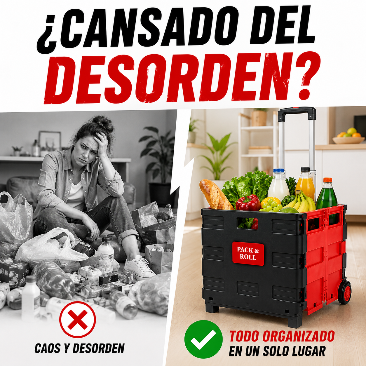CARRITO PLEGABLE MULTIFUNCIONAL+ ENVÍO GRATIS 🚚