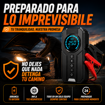 Compresor de Aire y Arrancador de Batería+ ENVÍO GRATIS 🚚