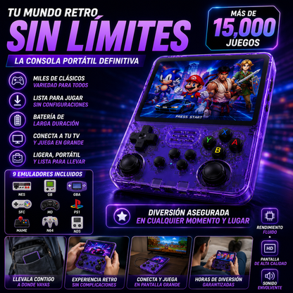 Consola R36S +15.000 Juegos Retro+ ENVÍO GRATIS 🚚