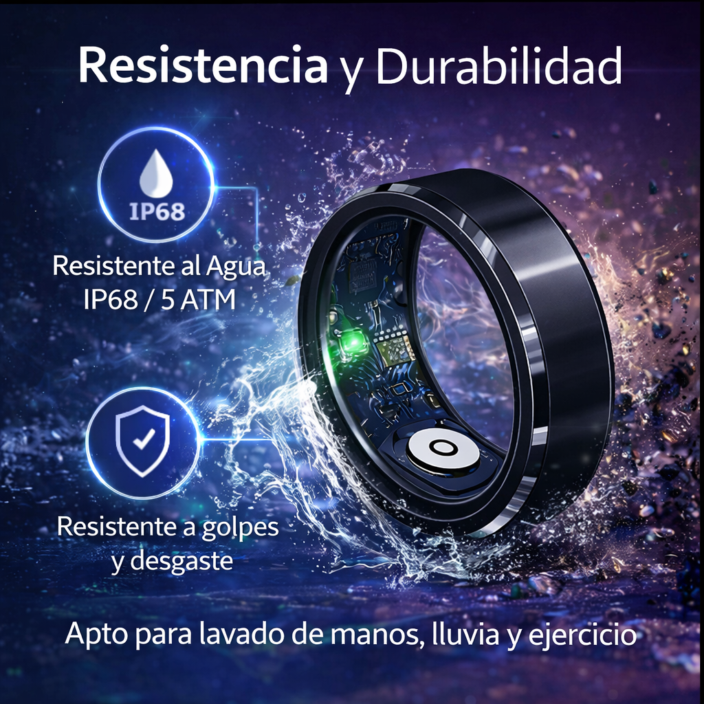 Anillo Inteligente – Control de Salud y Estilo en un Solo Toque