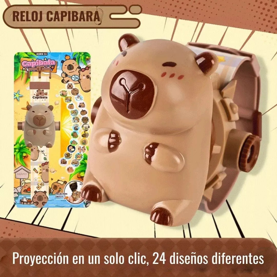 DIVERSIÓN EN LA MUÑECA! RELOJ PROYECTOR CAPIBARA