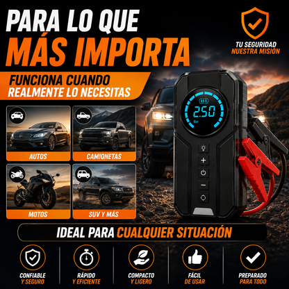Compresor de Aire y Arrancador de Batería+ ENVÍO GRATIS 🚚