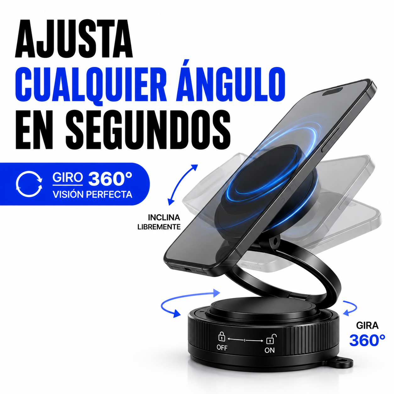 💫 ✨Soporte Magnético Ajustable para Celular – Diseño Premium 360°💫 ✨+ ENVÍO GRATIS 🚚