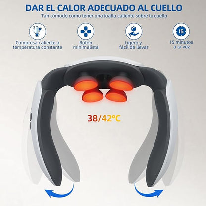 Masajeador Cervical Portátil Pulso Calórico