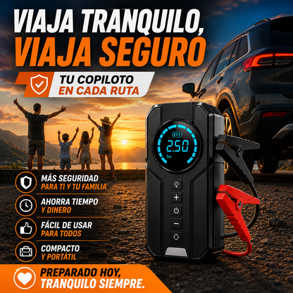 Compresor de Aire y Arrancador de Batería+ ENVÍO GRATIS 🚚