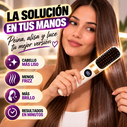 Cepillo Alisador Térmico inalámbrico