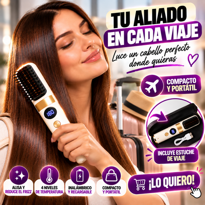 Cepillo Alisador Térmico inalámbrico