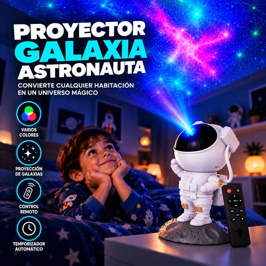 Proyector Galaxia Astronauta LED
