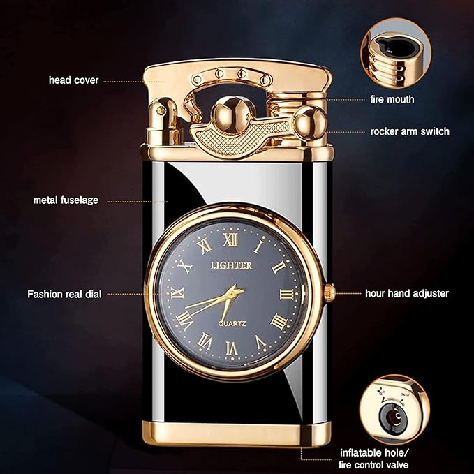 ENCENDEDOR ELEGANTE CON RELOJ