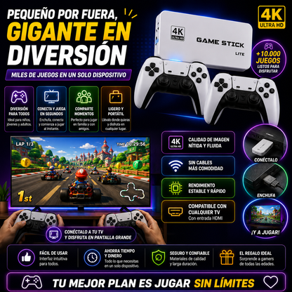 Consola Juegos RETRO GAME STICK PRO-20.000 JUEGOS+ ENVÍO GRATIS 🚚