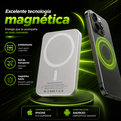 Batería Magsafe para productos Apple/Android-Energía sin límites + ENVÍO GRATIS 🚚