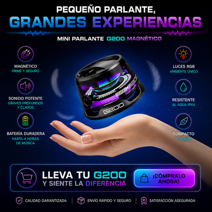 Mini Parlante Magnético portátil Multiuso-Sonido potente+ ENVÍO GRATIS 🚚