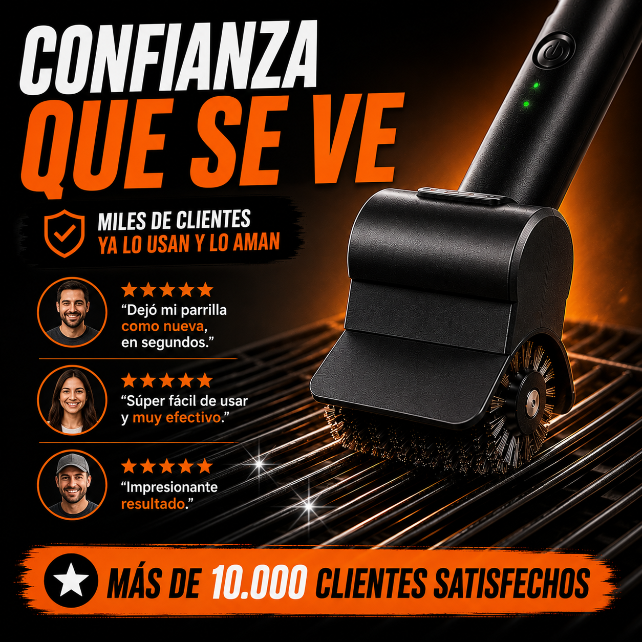Cepillo Limpiador de Parrilla multipropósito+ ENVÍO GRATIS 🚚