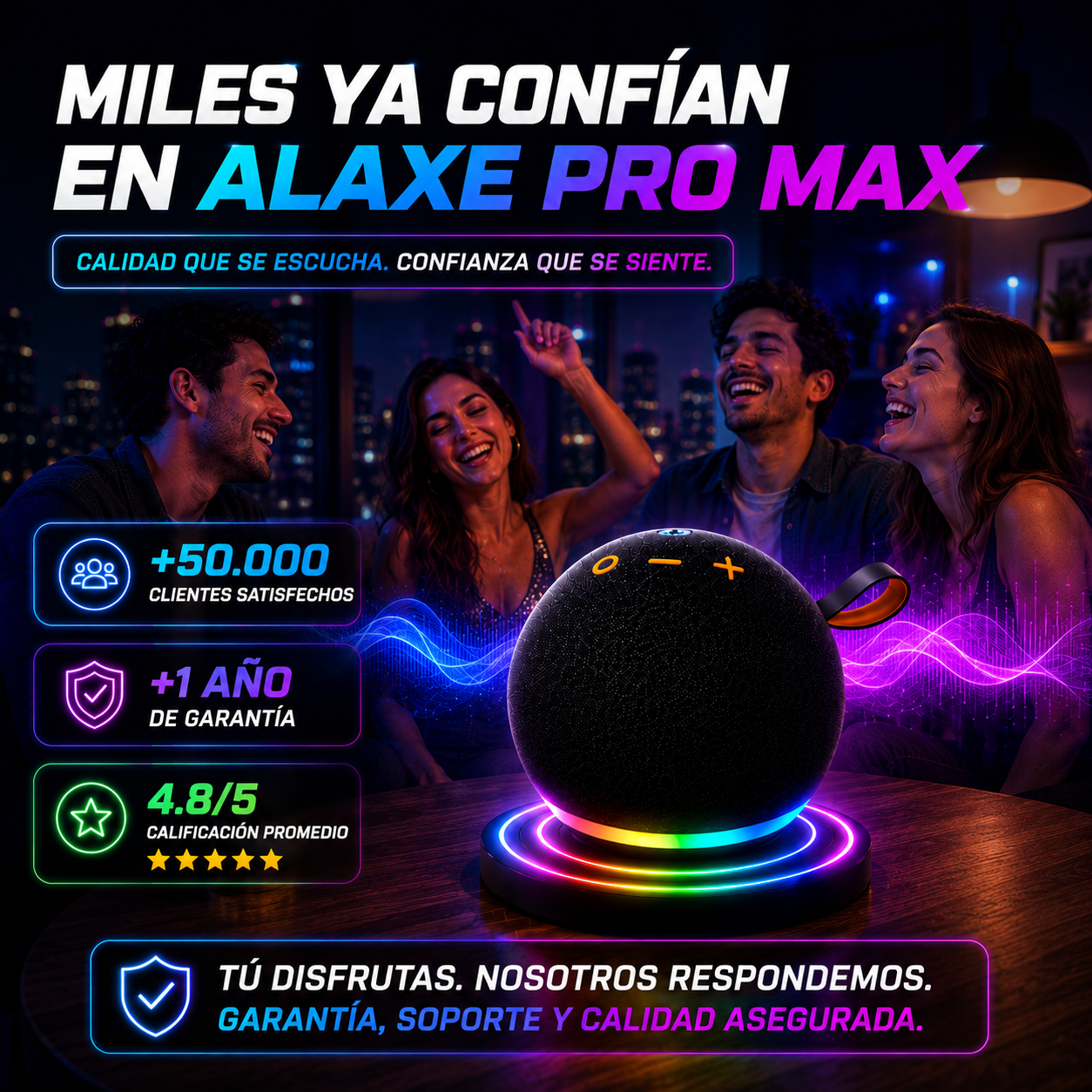 Alaxe Pro Max: Potencia, Estilo y Sonido que Impresiona+ ENVÍO GRATIS 🚚