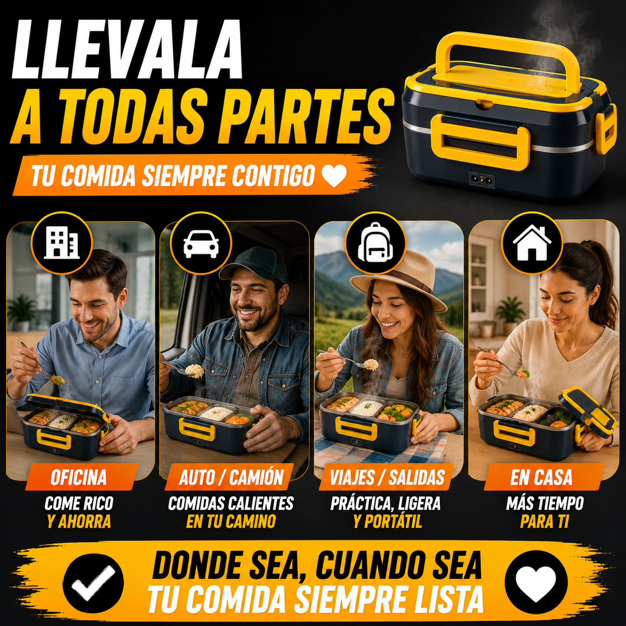 Lonchera Eléctrica portátil multipropósito+ ENVÍO GRATIS 🚚