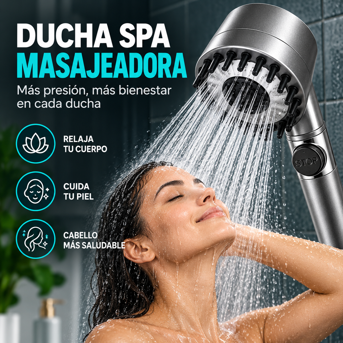 Pack de 2 unidades Ducha Masajeadora SPA