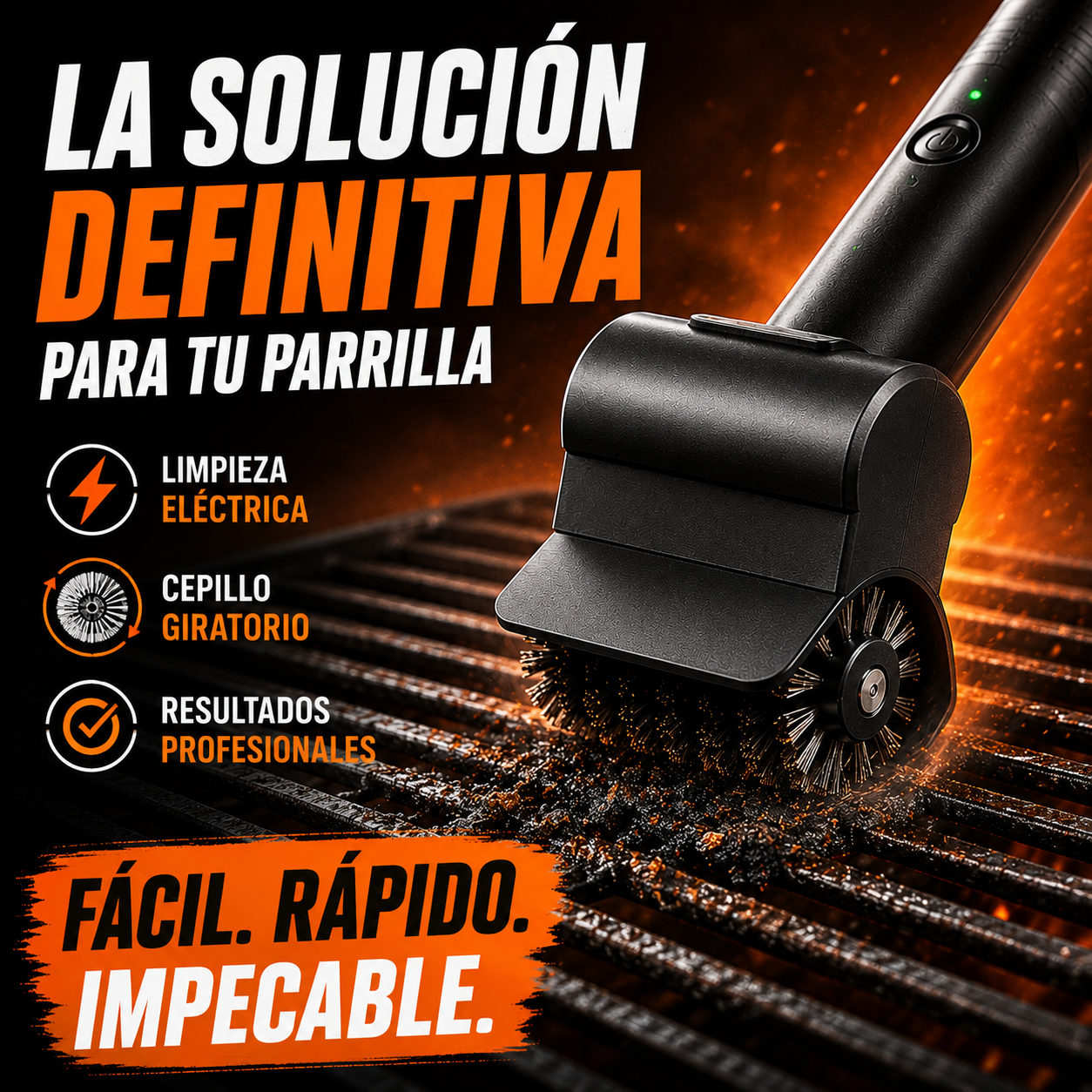 Cepillo Limpiador de Parrilla multipropósito+ ENVÍO GRATIS 🚚
