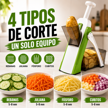 Cortador-Rallador Frutas y Vegetales+ ENVÍO GRATIS 🚚
