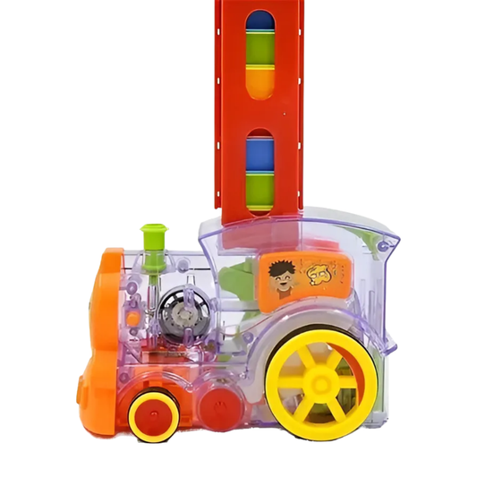 Tren Domino Mágico 80 Bloques Con Luces Y Sonidos