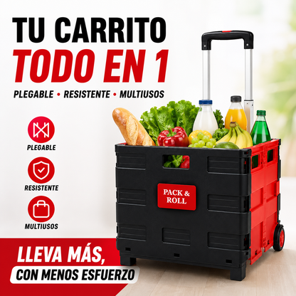 CARRITO PLEGABLE MULTIFUNCIONAL+ ENVÍO GRATIS 🚚