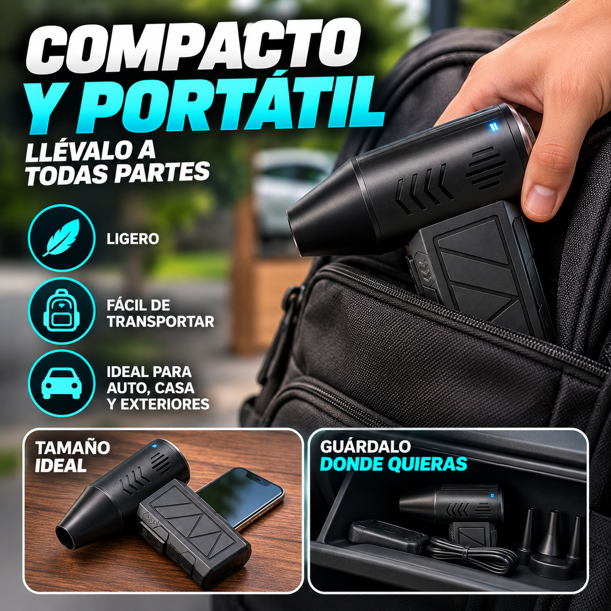 Mini Soplador Turbo Jet Multipropósito